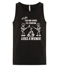 Load image into Gallery viewer, It's all Fun and Games Tanks White Letters
