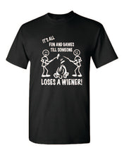 Load image into Gallery viewer, It's all Fun and Games T-shirts White Letters
