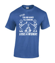 Load image into Gallery viewer, It's all Fun and Games Youth T-shirts White Letters
