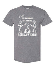 Load image into Gallery viewer, It's all Fun and Games T-shirts White Letters
