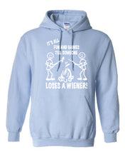 Load image into Gallery viewer, It's all Fun and Games Hoodie White Letters
