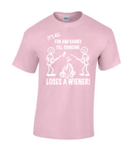 Load image into Gallery viewer, It's all Fun and Games Youth T-shirts White Letters
