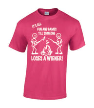Load image into Gallery viewer, It's all Fun and Games Youth T-shirts White Letters
