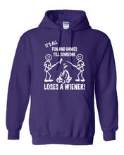 Load image into Gallery viewer, It's all Fun and Games Youth Hoodie White Letters
