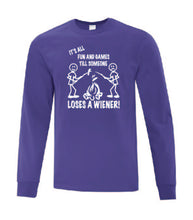 Load image into Gallery viewer, It's all Fun and Games White Letters Long Sleeves
