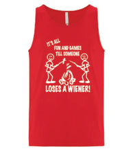 Load image into Gallery viewer, It's all Fun and Games Tanks White Letters
