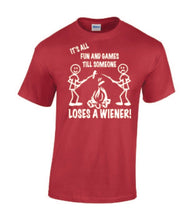 Load image into Gallery viewer, It's all Fun and Games Youth T-shirts White Letters
