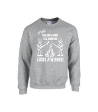 Load image into Gallery viewer, It's all Fun and Games Crewnecks White Letters
