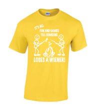 Load image into Gallery viewer, It's all Fun and Games Youth T-shirts White Letters

